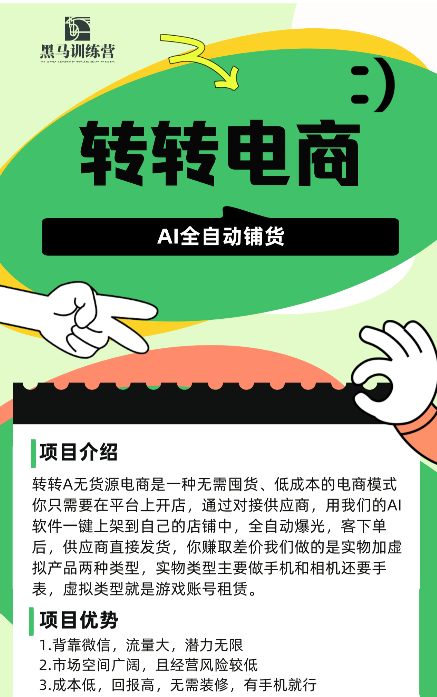 转转电商Ai全自动带货